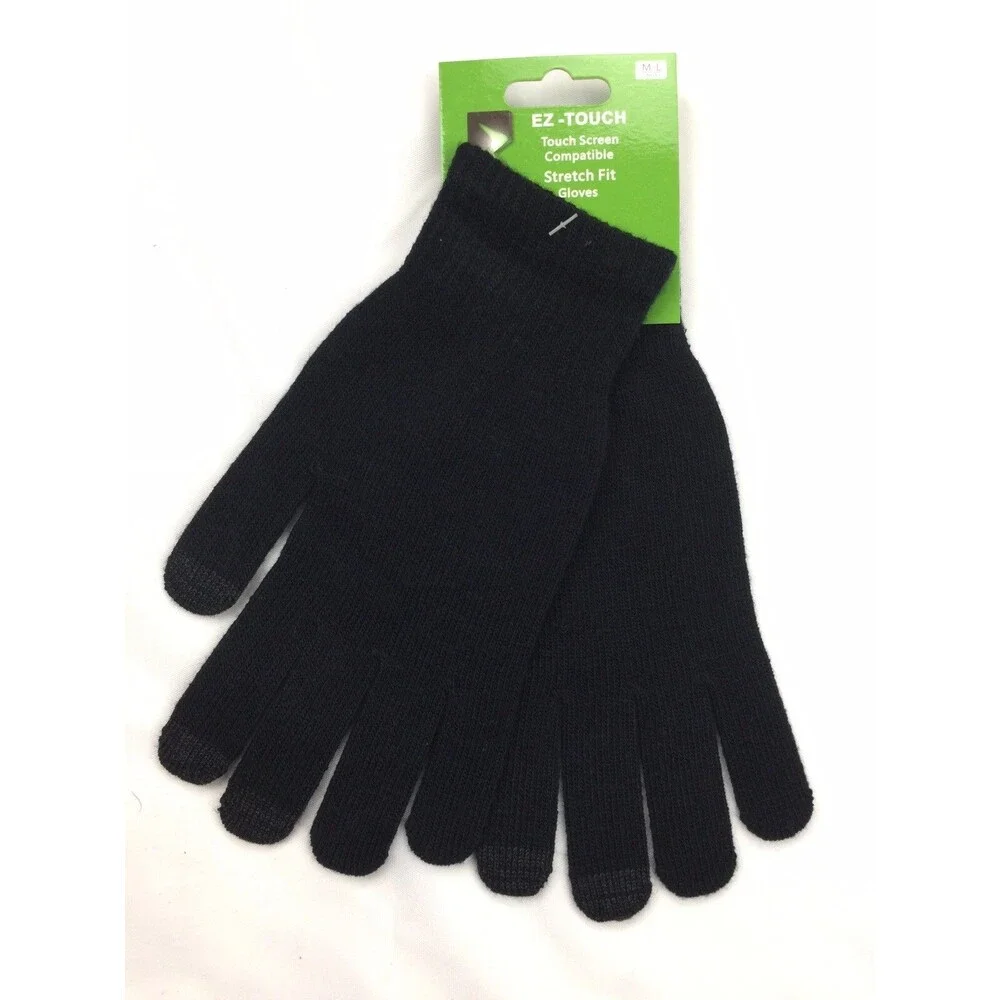 Gloves EZ-Touch Women's M Stretch Touch Screen Compatible iPhones iPads Etc New